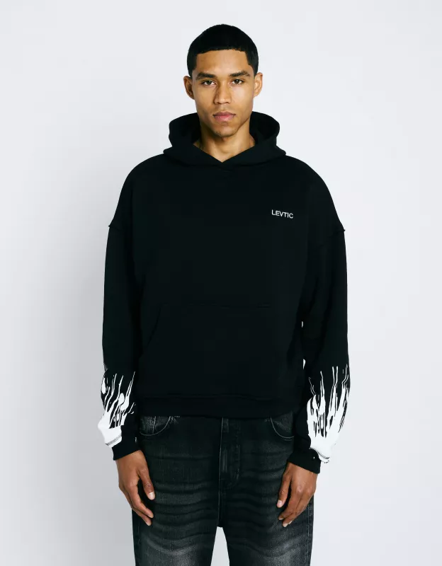 Painted Hoodie - Black